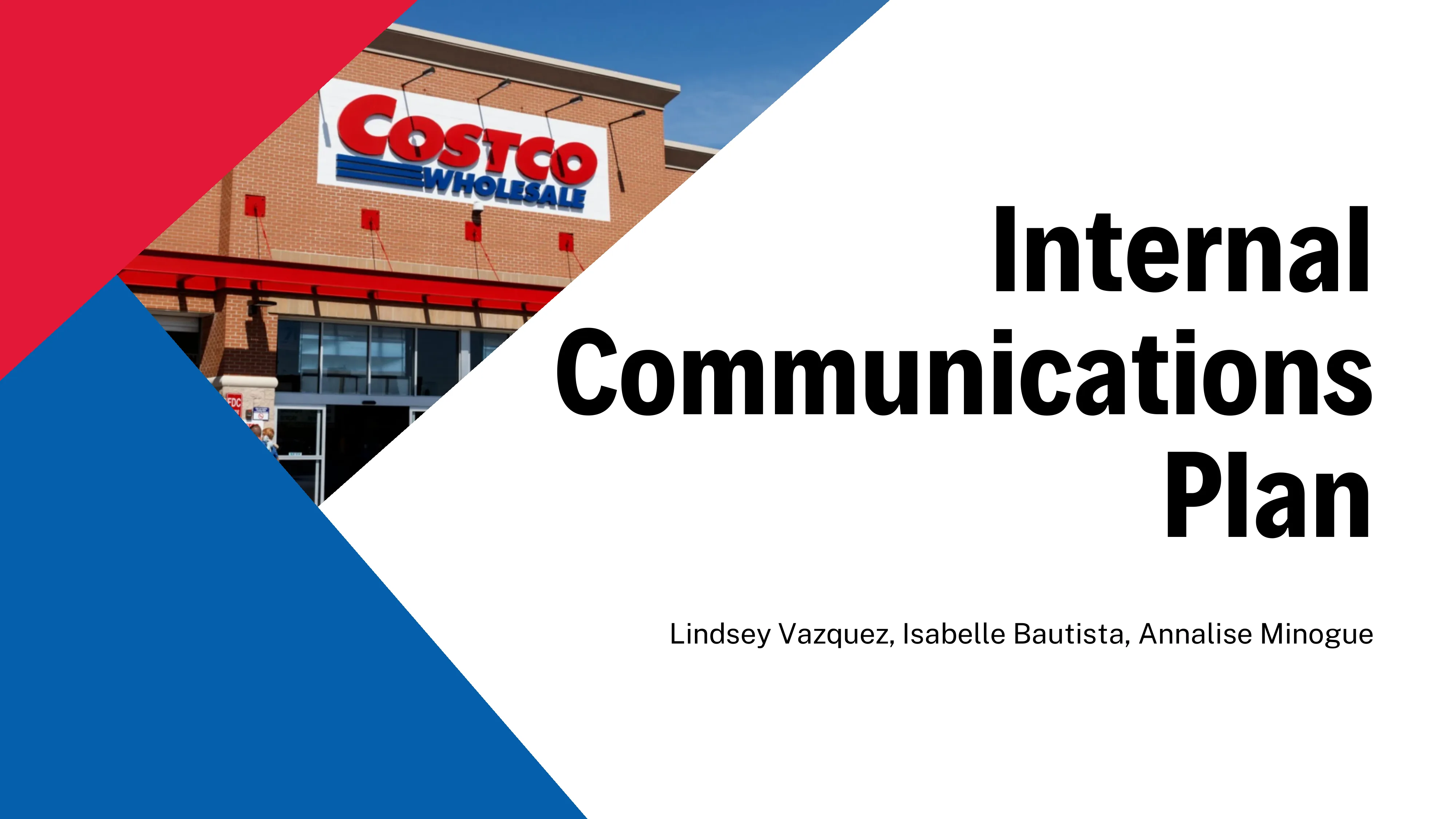 Costco Internal Communications Plan
